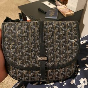 Goyard Belvedere II Messenger Bag Coated Canvas PM Black